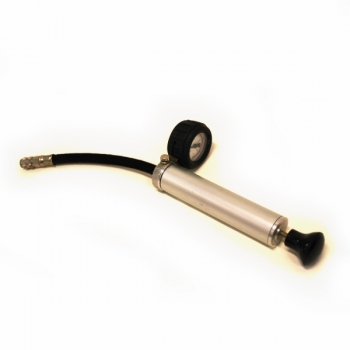 Hand pump with gauge 1/8 inch coupling/nipple
